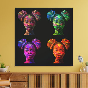 Celebrating the Colourful Art of Quilting Canvas Print