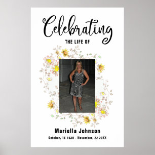 Celebrating the life Funeral Poster