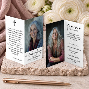 Celebrating the Life of Memorial Photo Card