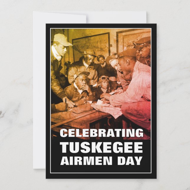 Celebrating TUSKEGEE AIRMEN DAY Card (Front)