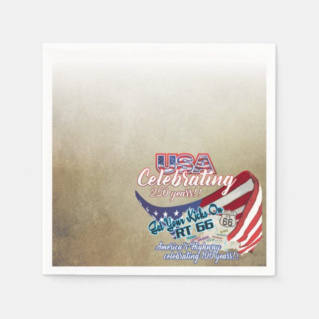celebrating USA 250 independence napkin (Front)
