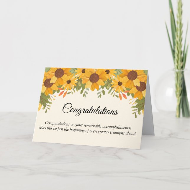 Celebrating Your Remarkable Achievements Card (Front)