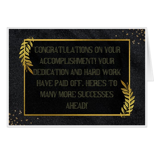 Celebrating Your Success (Front Horizontal)