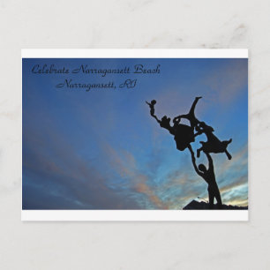 Celebration at Narragansett Beach Invitation Postcard