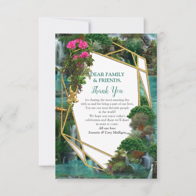 Celebration at the Magical Fantasy Thank You Card (Front)