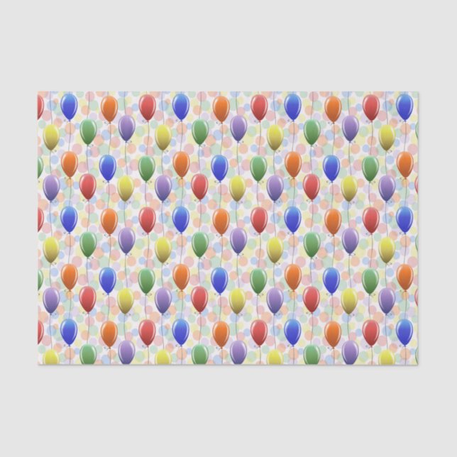 Celebration Balloons Tissue Paper (Front)