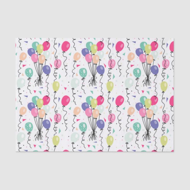 Celebration Balloons Tissue Paper (Front)