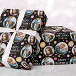 Celebration Birthday Custom Photo Pink Wrapping Paper<br><div class="desc">Celebrate a special birthday with this personalized photo wrapping paper. Both the name and birthday age can also be customized to make it truly unique.</div>