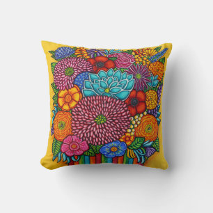Celebration Bouquet Throw Pillo Pillow