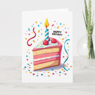 Celebration Cake Treat Card