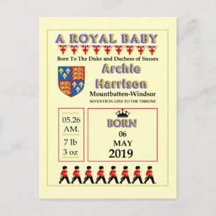 Celebration Cards Royal Baby