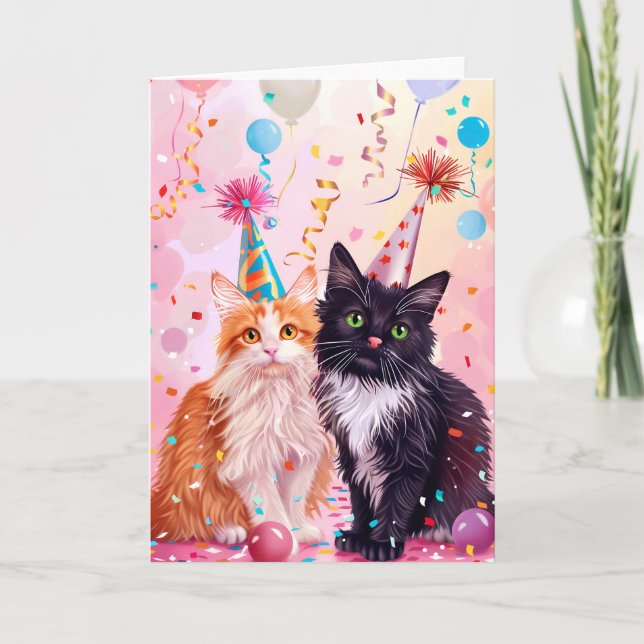 Celebration Cats Greeting Card (Front)