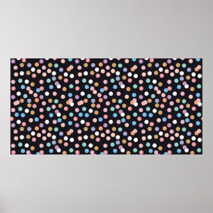 Celebration confetti seamless pattern,background w poster