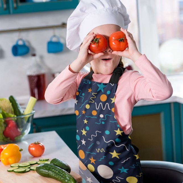 Celebration Confetti Shapes Apron (Apron)