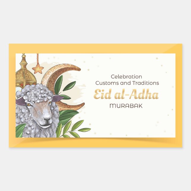 Celebration Custons and Traditions (Eid al-Adha) Sticker (Front)