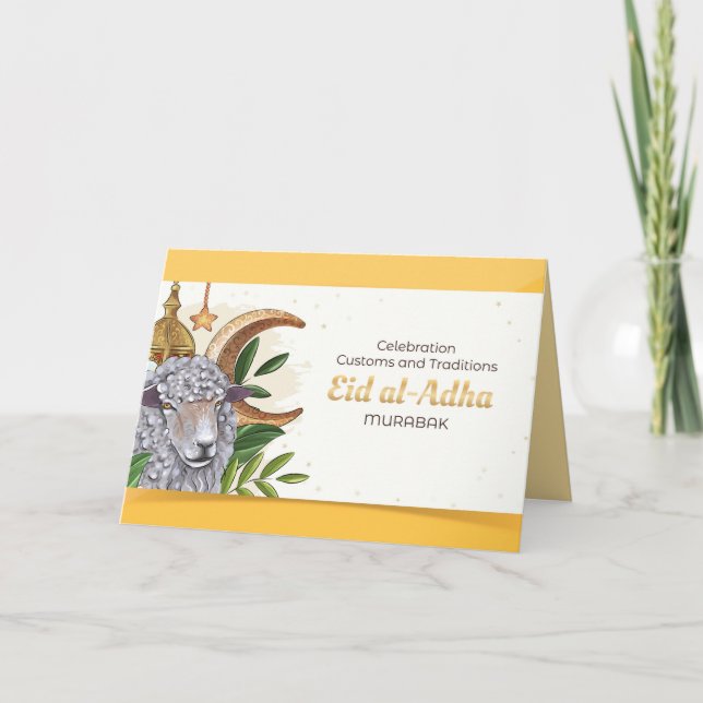Celebration Custons and Traditions (Eid al-Adha) Thank You Card (Front)