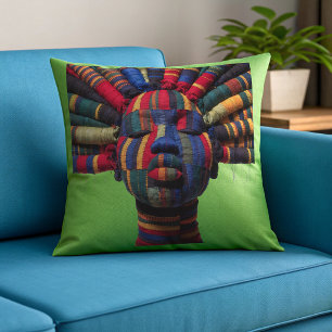 Célébration de femmes noires colorées Coussin jeta
