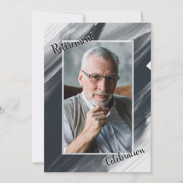 Célébration de la retraite - Invitation photo (Devant)