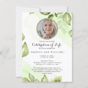 Célébration de la verdure de la vie Invitation