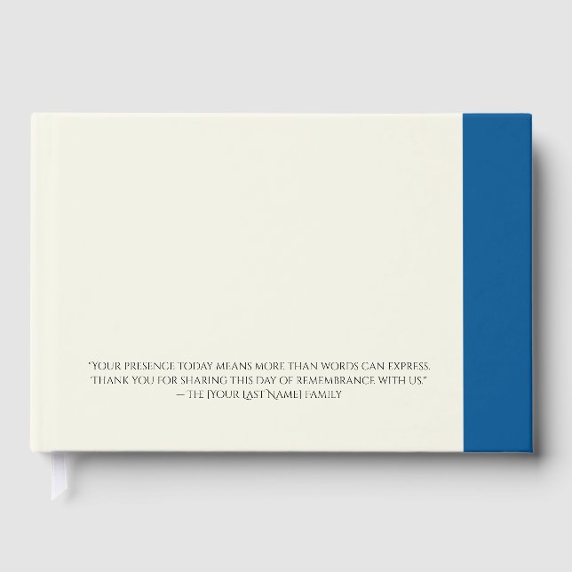 Célébration de la vie Foil livre d'invité (Recto)