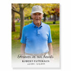 Célébration de la vie Grande photo Bienvenue funér