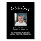 Célébration de la vie Grande photo Bienvenue funér