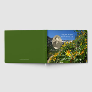 Célébration de la vie Livre d'invité avec photo, N