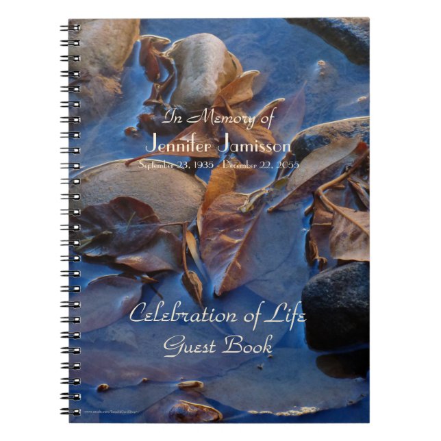 Célébration de la vie Livre d'invité, Feuilles dan (Devant)