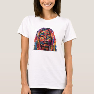 Célébration de l'art coloré du t-shirt de quilting