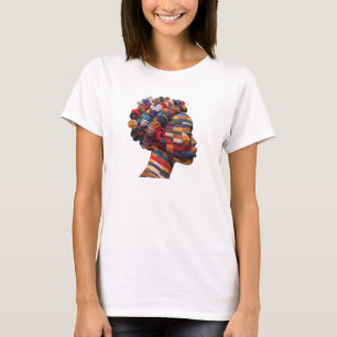 Célébration de l'art coloré du T-shirt de quilting