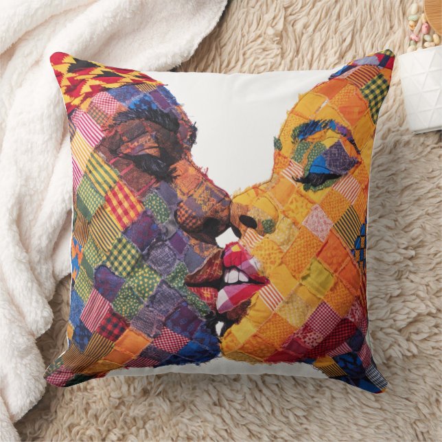 Célébration de l'art du patchwork Coussin de jet (Couverture)