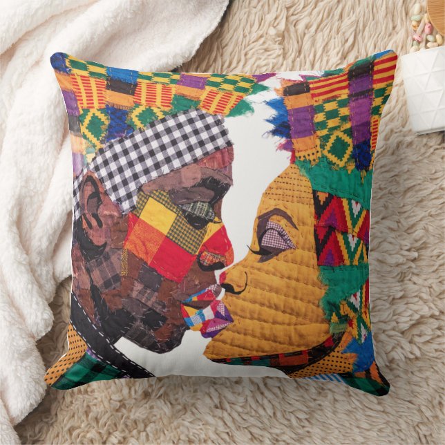 Célébration de l'art du patchwork Coussin de jet (Couverture)