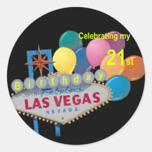 Célébration de mon 21 e Sticker Las Vegas