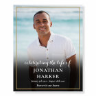 Célébration de vie avec photo de funérailles moder