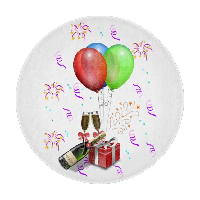 Celebration Decorations Cutting Board (Front)