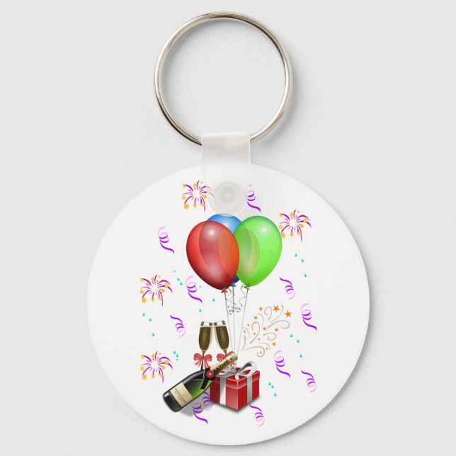 Celebration Decorations Keychain (Front)
