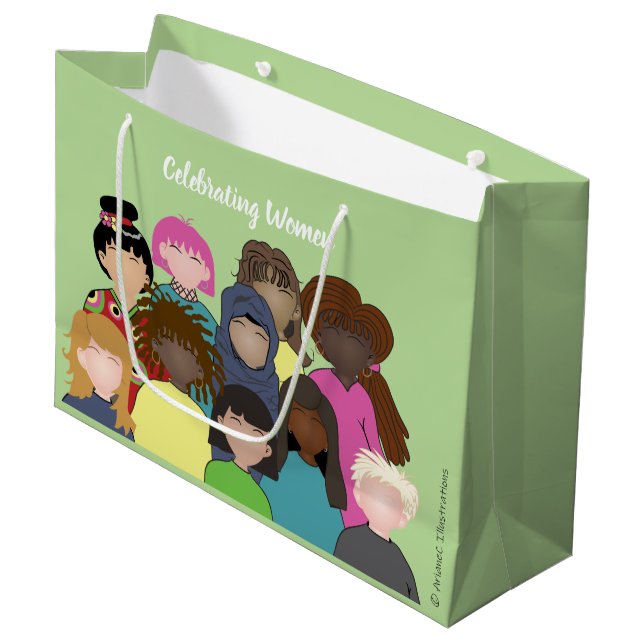 Célébration des femmes, égalité, sac de cadeau de (Devant Angle)