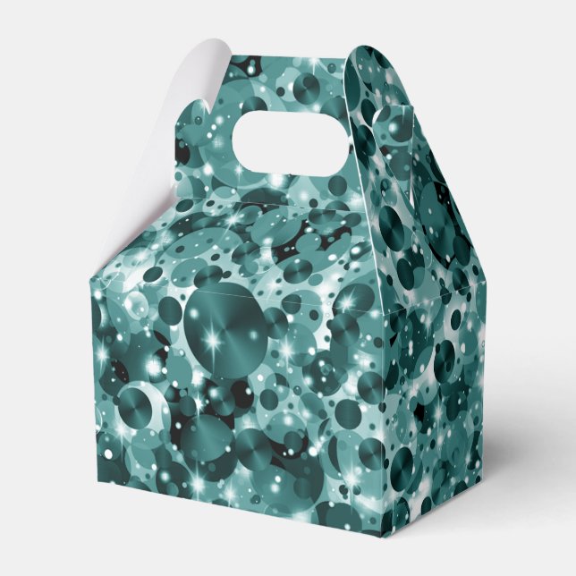 Celebration Dots-11-PARTY FAVOR BOX,gable Favor Box (Front Side)