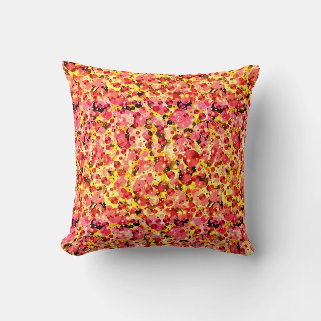 Celebration Dots-13-Sq Throw Pillow (Front)