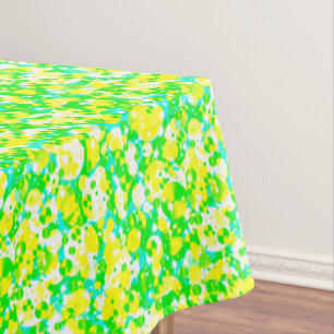 Celebration Dots 17-Lemon Lime Tablecloth 52x70