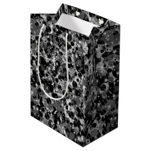 Celebration Dots-19-Black GIFT BAG M