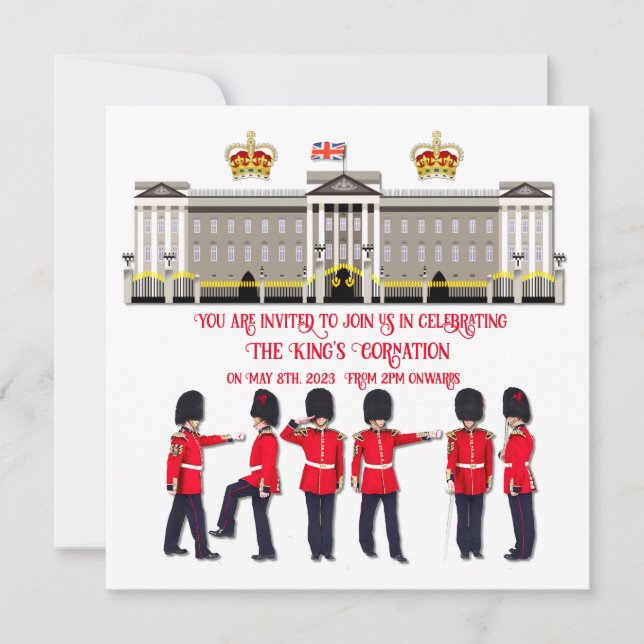 Célébration du couronnement Déjeuner Invitation (Devant)