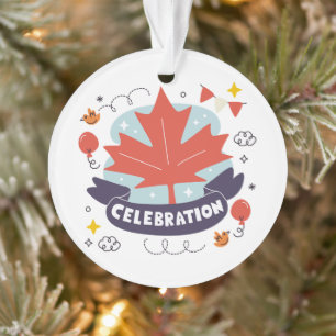 Célébration festive de la feuille d'érable