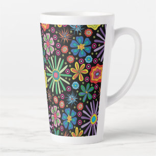 Celebration Flowers Latte Mug