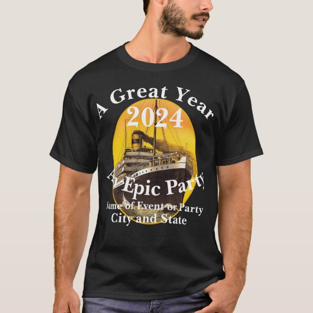 Celebration Grad Class Retirement Cruise Ship 2024 T-Shirt (Front)