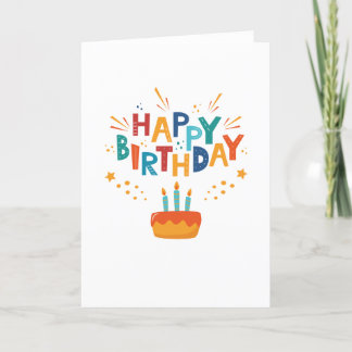 Celebration Happy Birthday Card
