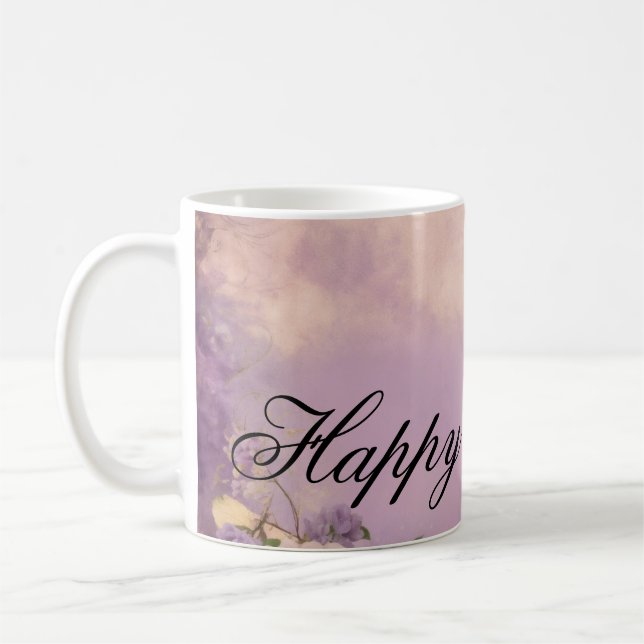 "Celebration in a Cup: Happy Birthday Mug Delight" (Left)
