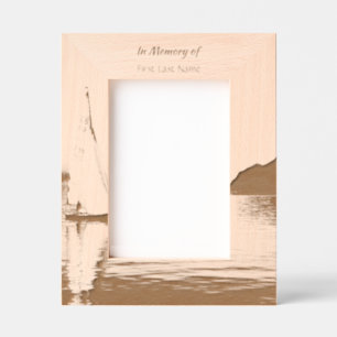 Celebration Life Keepsake  Sailor Sailboat Sailing Etched Frames