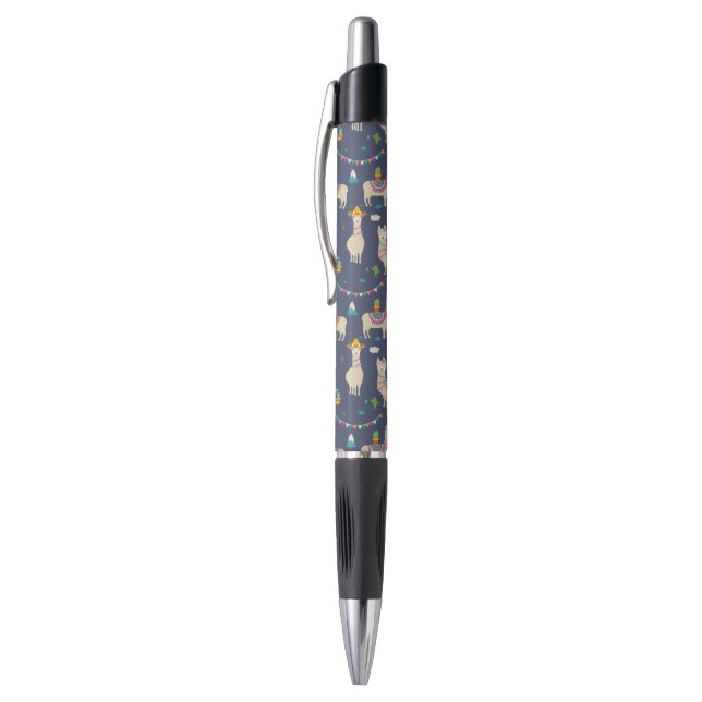 Celebration Llama Pattern Pen (Top (Vertical))