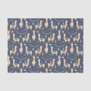 Celebration Llama Pattern Tissue Paper